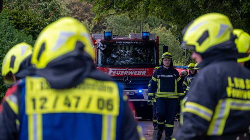 Angenommener Vegetationsbrand: 120 Einsatzkräfte proben den Ernstfall
